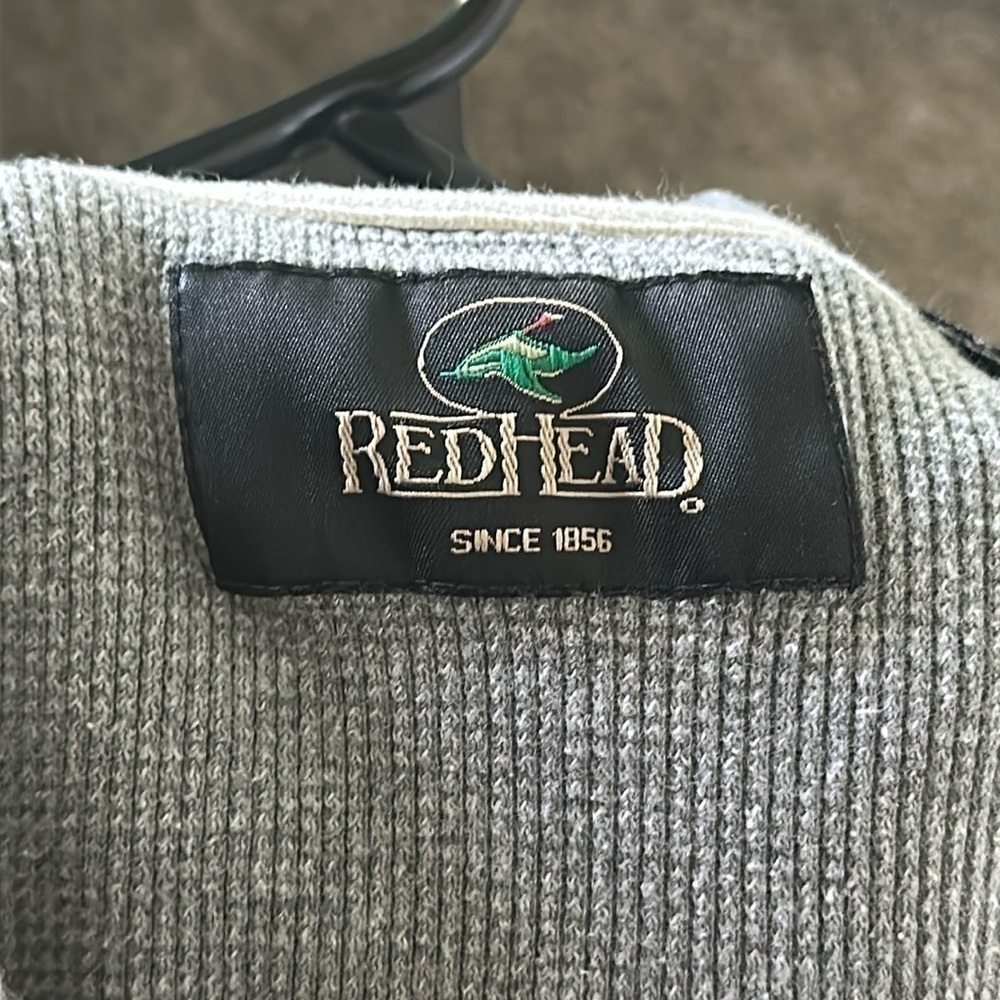 RED HEAD Men’s Light Gray Waffle Knit Sweater Shirt Size 2XL - Picture 4 of 6